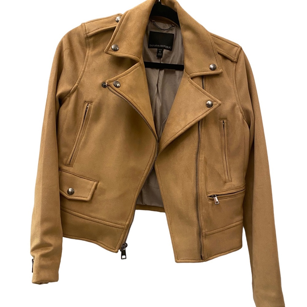 Banana Republic Tan Moto Jacket